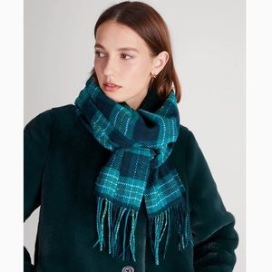 Kate Spade Greenhouse Plaid Scarf